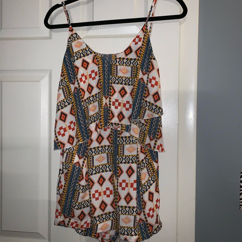 Women’s (size 4) patterned romper